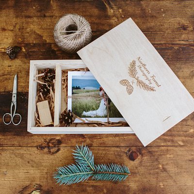 Výroba krabičky z preglejky a laserové gravírovanie na preglejke