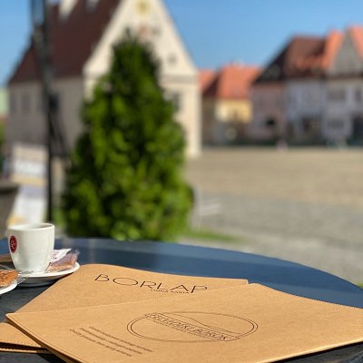 Menu karta Ambiente z umývateľného papiera s termotransferom loga BORLAP