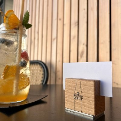 Stojanček na mieru s UV potlačou Romerquelle