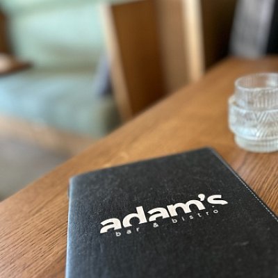 Menu karta z umyvateľného papiera s termotranferom loga Adam's