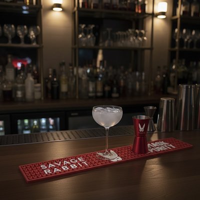 Barová podložka "na mieru" s personalizáciou SAVAGE RABBIT