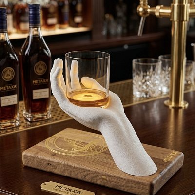 Metaxa Hand POS Glorifier – svetelný display na mieru